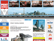 Tablet Screenshot of printworldshow.com